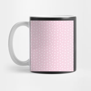 CUTE VALENTINES DAY VINTAGE RETRO WHITE AND PINK DOTS Mug